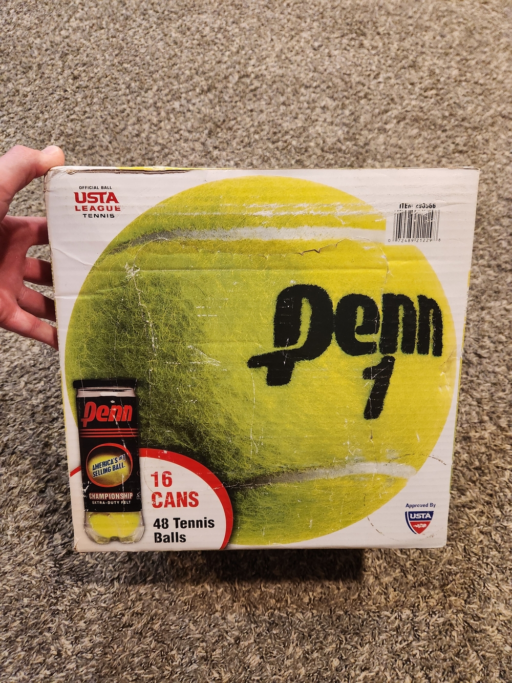 New PENN Yellow Tennis Balls - 48 Count (16 Cans)